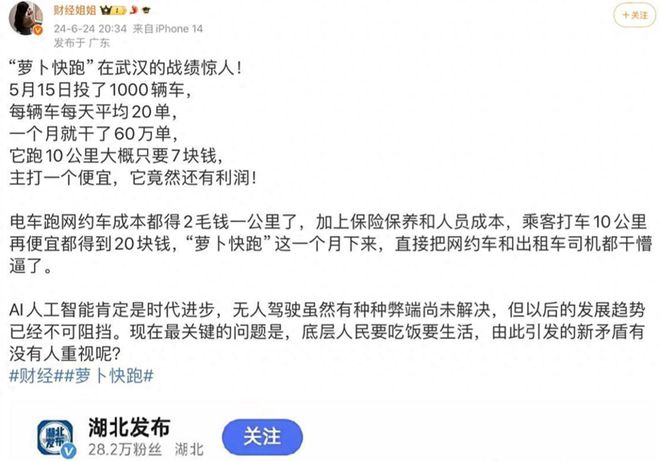 解读(澳码精准100%一肖一码最准肖)无人驾驶网约车来势汹汹，武汉网约车司机要被逼停了？  第7张